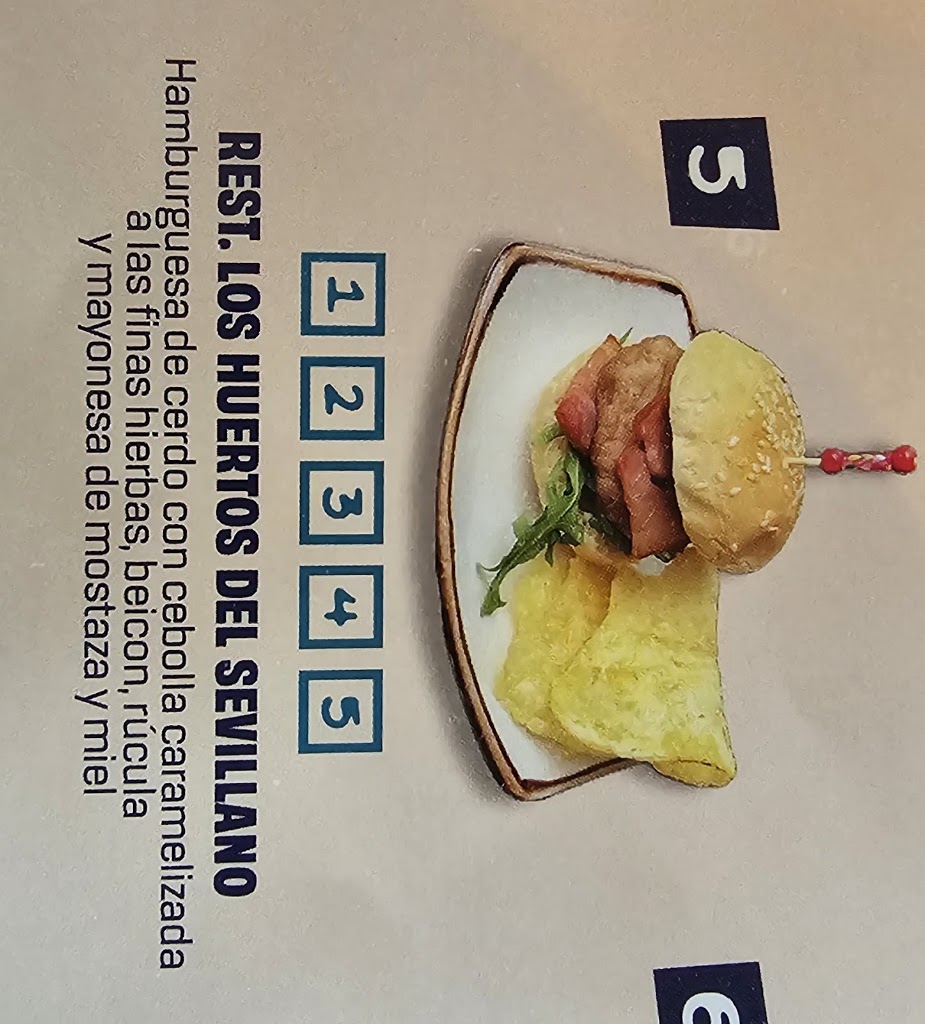 Restaurante Los Huertos del Sevillano — Carta