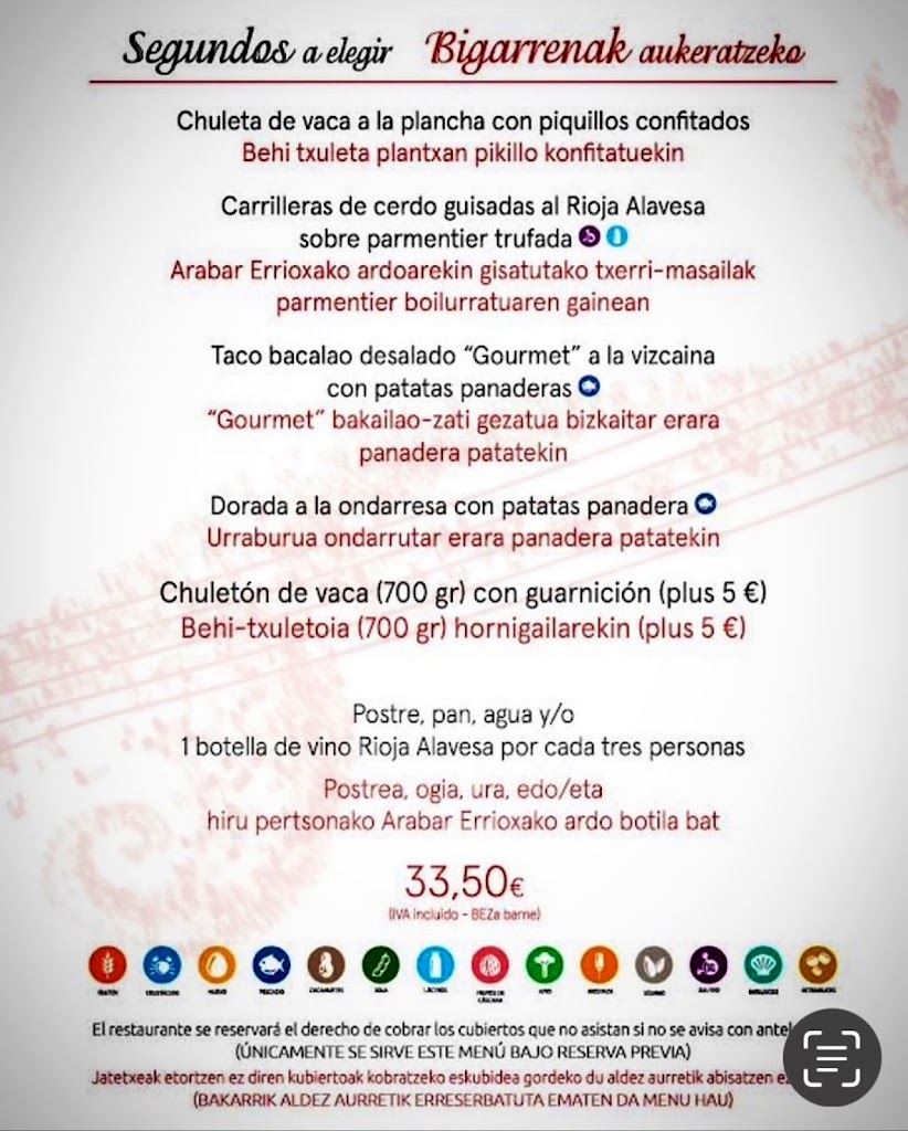 Erdizka Taberna — Carta