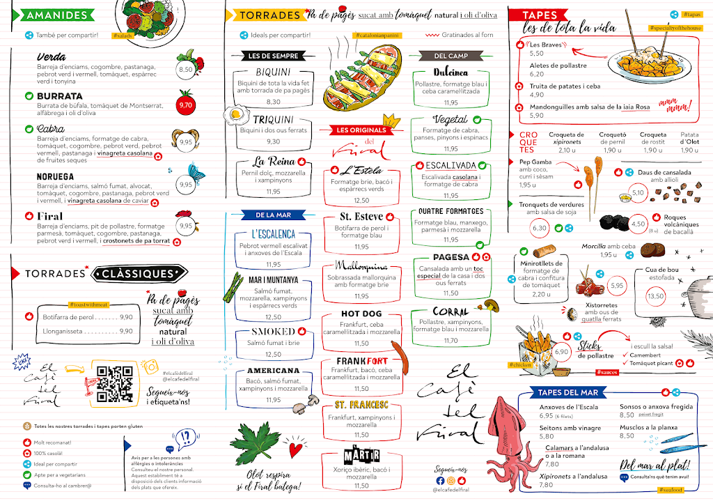 El Cafe del Firal — Carta