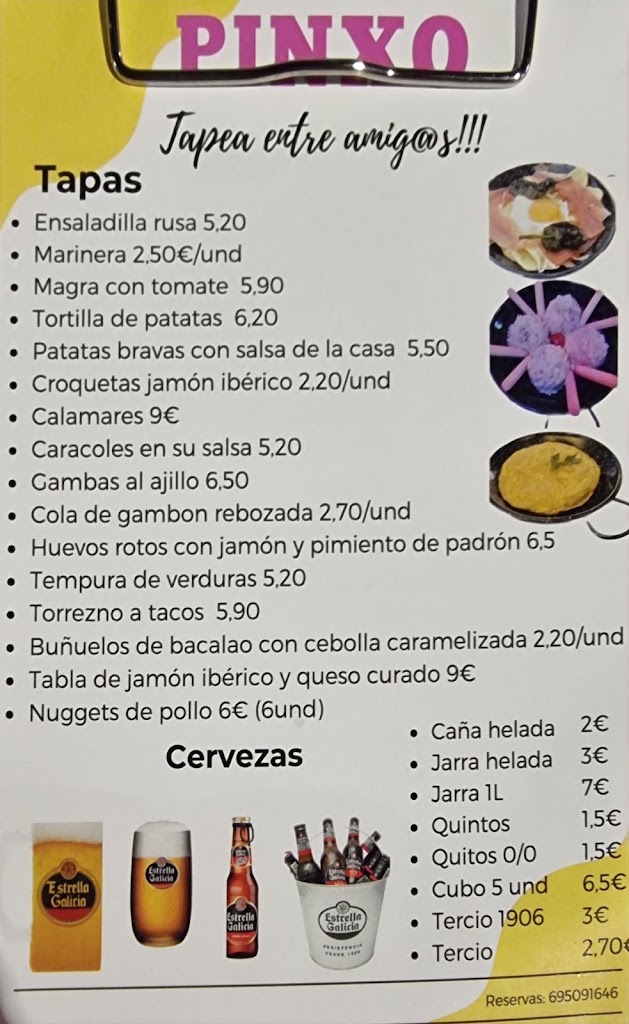 Pinxo — Carta
