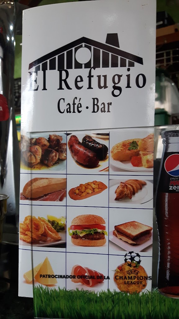 Cafeteria El Refugio Bar — Carta
