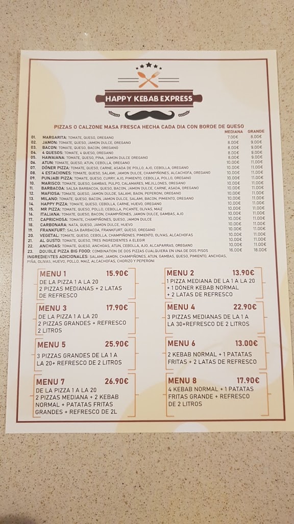 ADRI DONER KEBAB (CARBALLO) — Carta