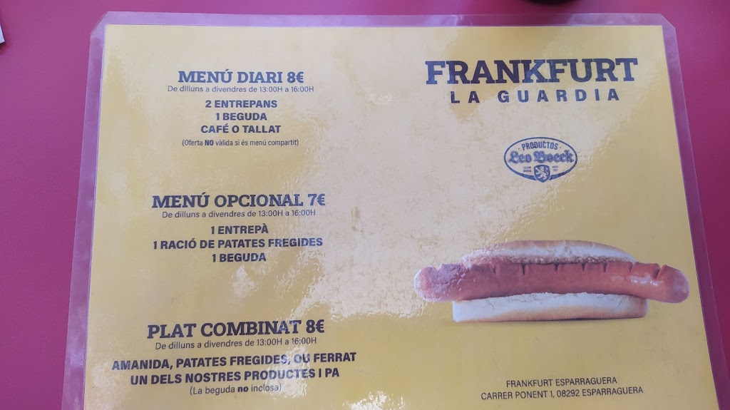 El Frankfurt de la Guardia — Carta