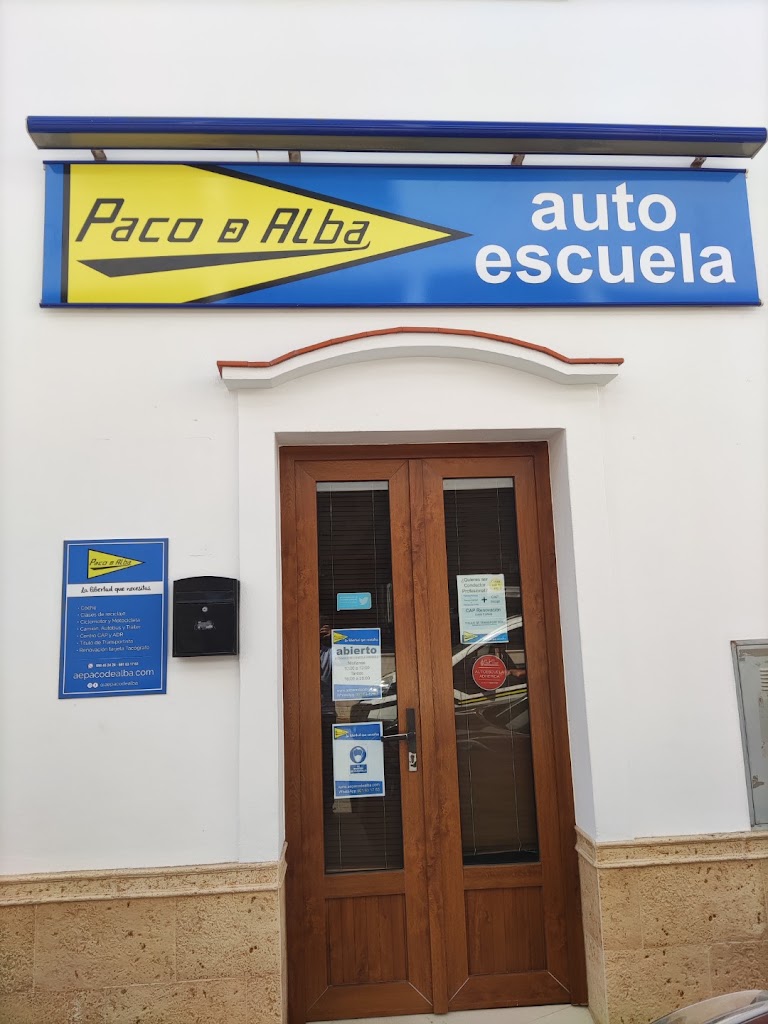 Autoescuela Paco de Alba — Del propietario