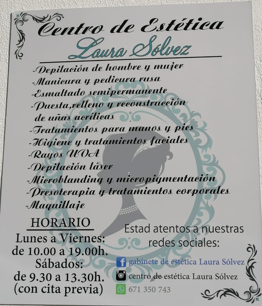 Centro de estetica Laura Solvez — Carta