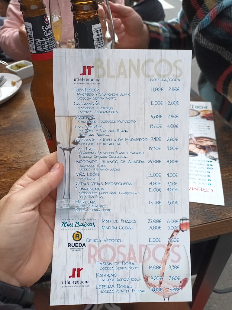 Restaurant Portobello — Carta