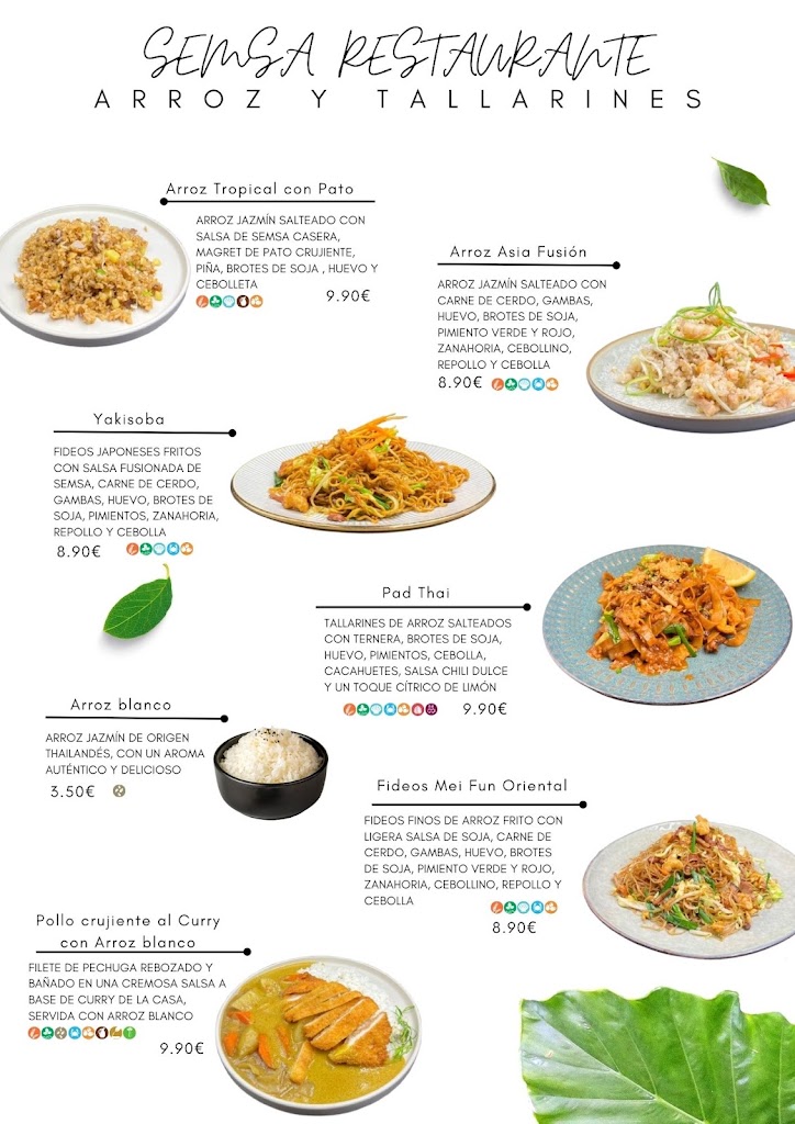 SEMSA Restaurante — Carta