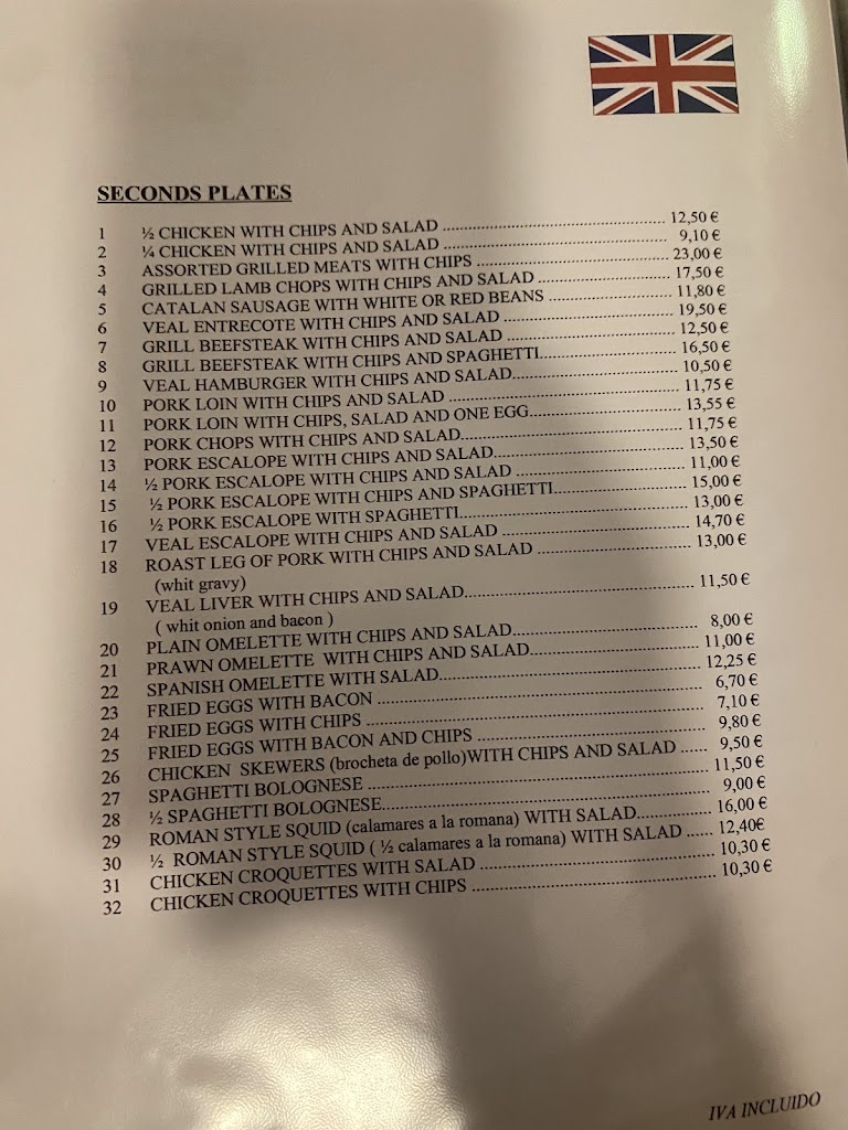 Restaurant Ca L'Enric — Carta