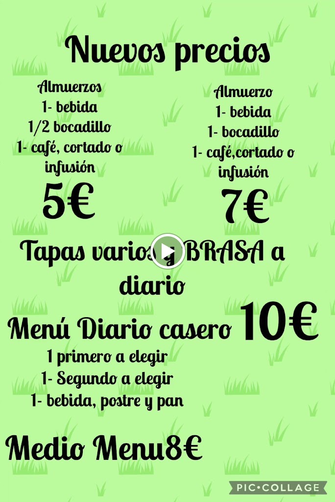 Restaurante Extormi II — Carta
