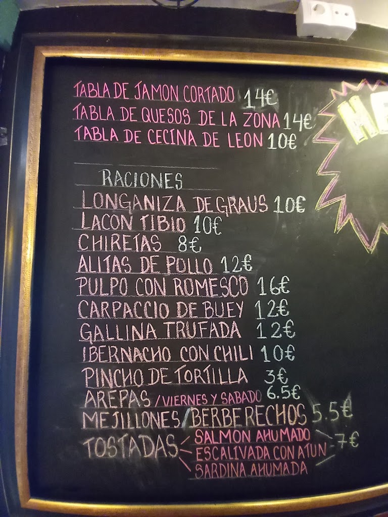IBER TAPA — Carta
