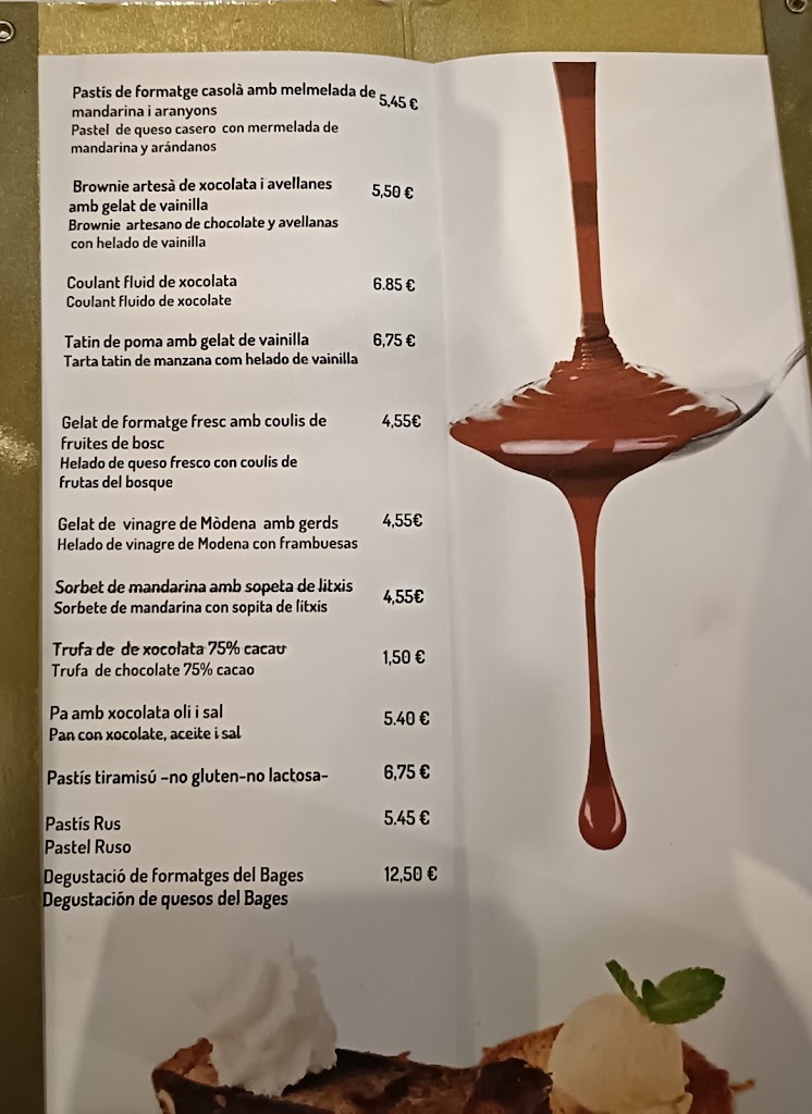 Restaurant Las Vegas — Carta