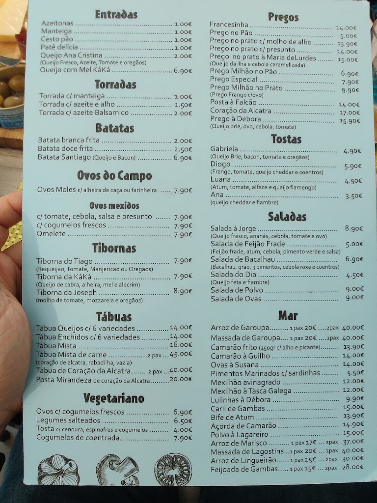 Restaurante Tasca Galega — Carta