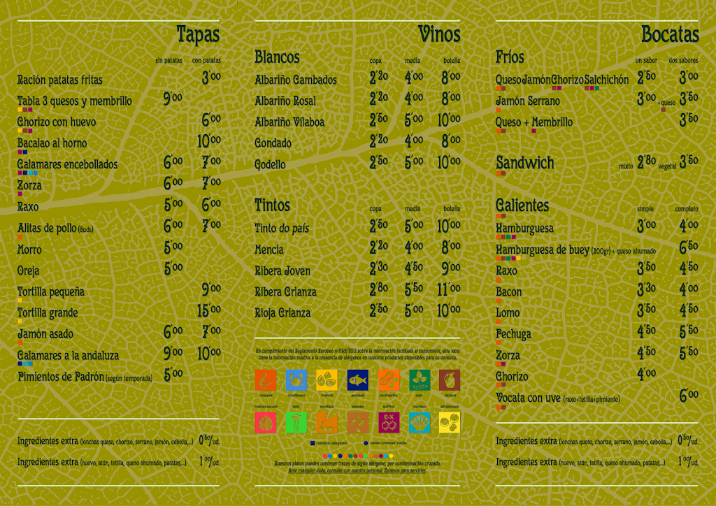 Bar Con V — Carta