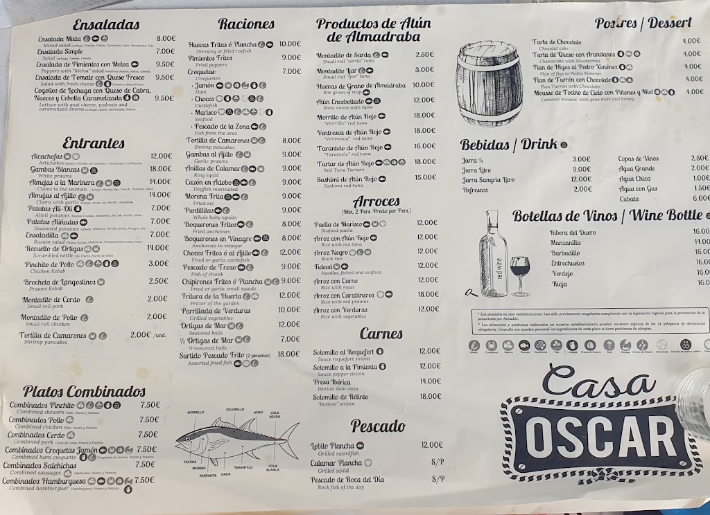 Casa Oscar — Carta