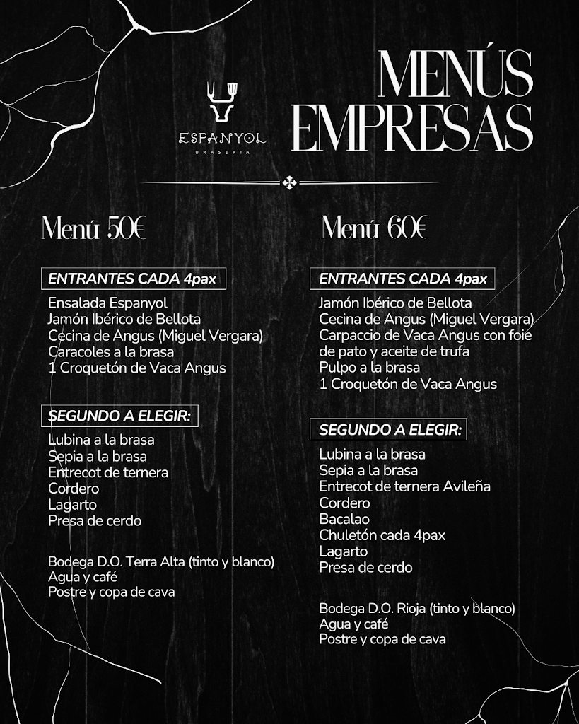 Restaurant Espanyol | Restaurante y Braseria en La Rapita — Carta