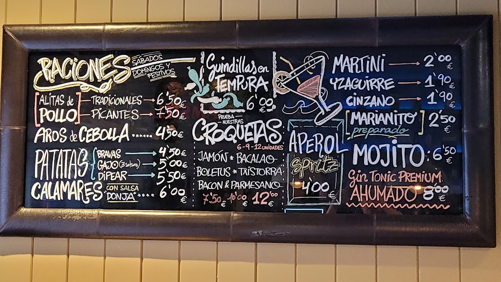 Bar Donja — Carta