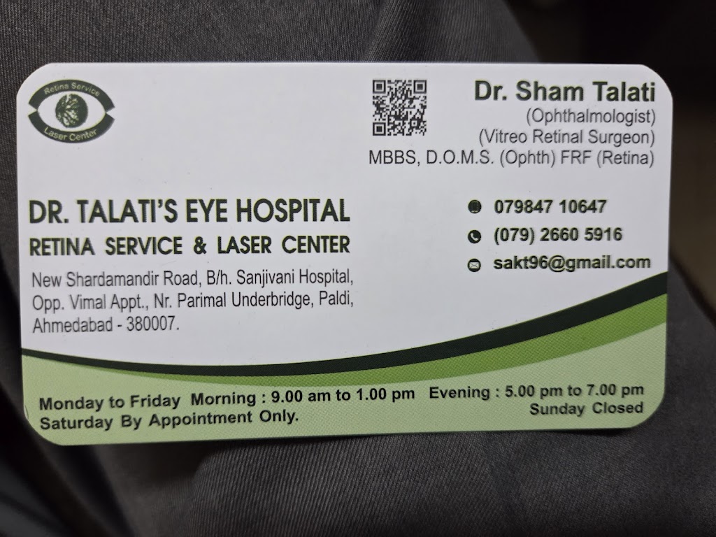 Dr Talati Eye Hospital Retina Specialist In Ahmedabad