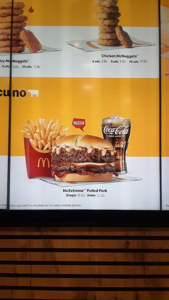 McDonald's Salou — Carta