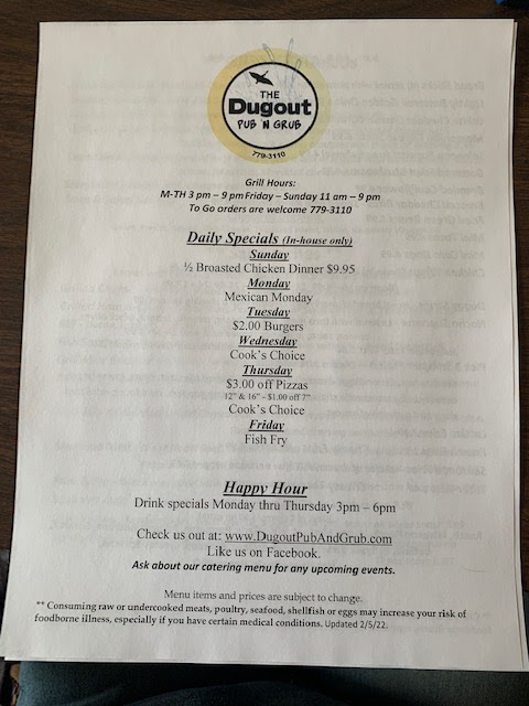  The Dugout Pub N Grub