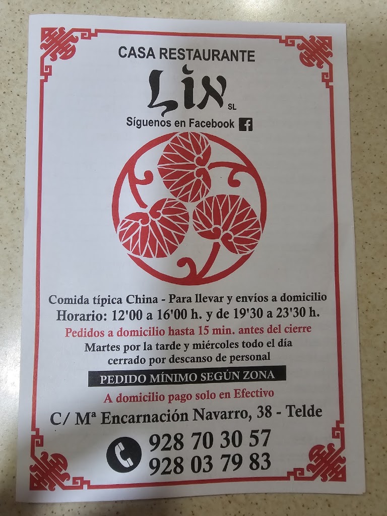 Casa Restaurante Lin S.L. — Del propietario
