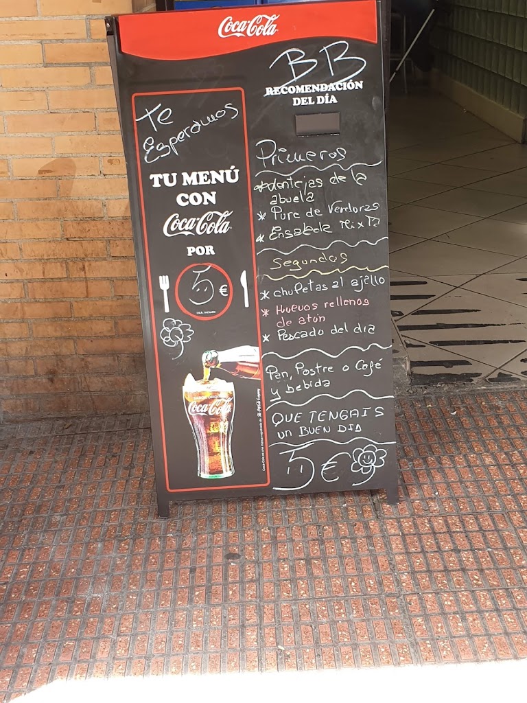 Cafeteria BB Mostoles — Carta