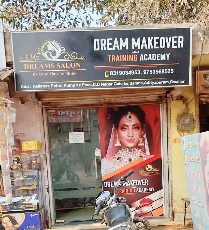Dream Makeover Bridal Makeup Studio Best Hair Treatment Salon All Skin Type Facial Nail Extensions In Aditya Puram Gwalior