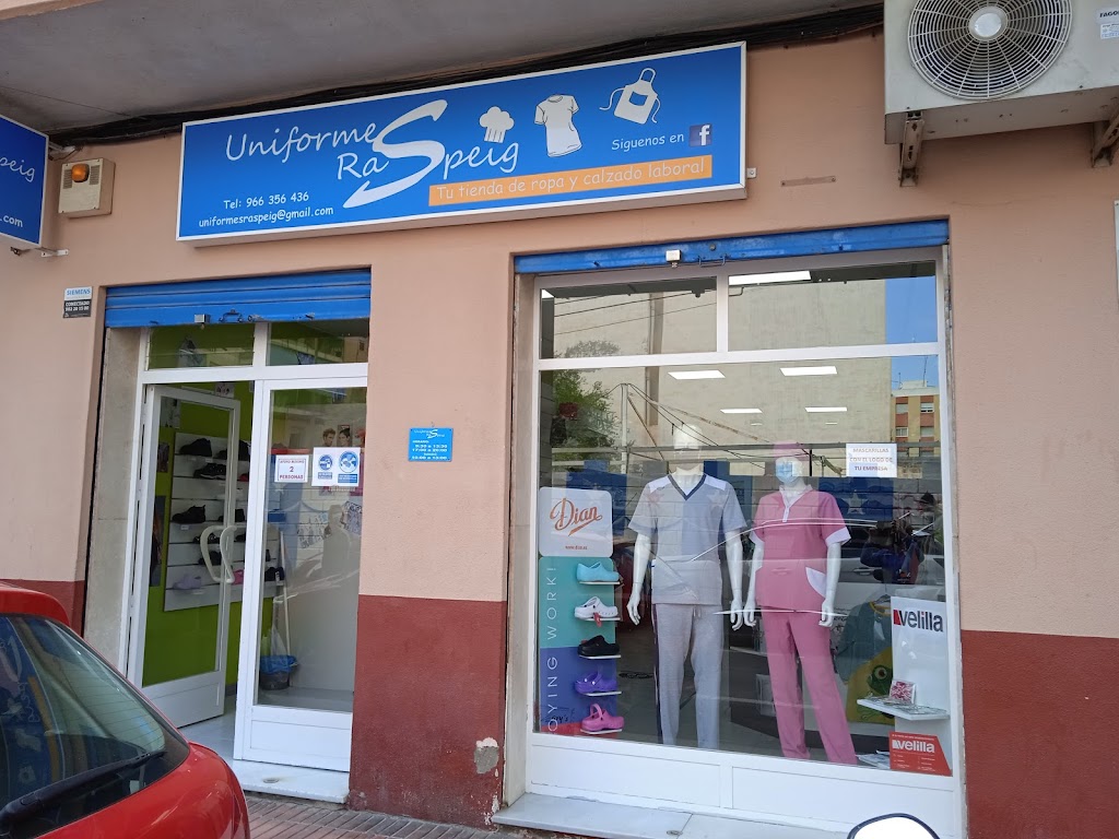 UNIFORMES RASPEIG  Ropa de Trabajo en Alicante y San Vicente Serigrafia/Vinilo/DTF/Bordados