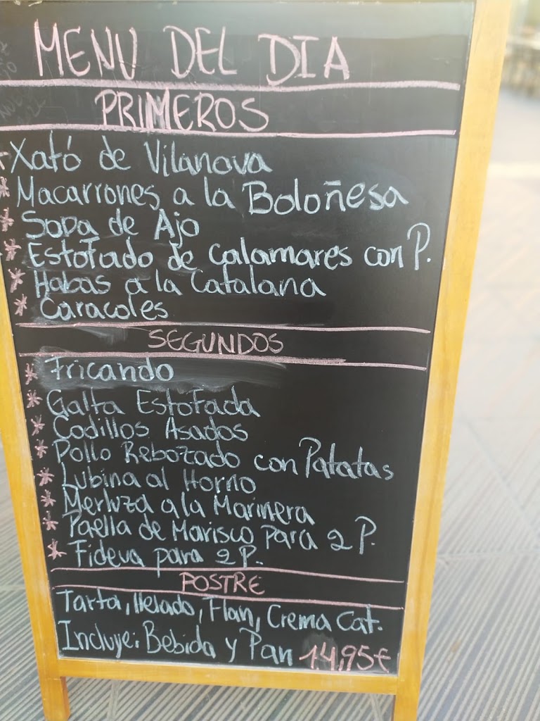 Cafeteria SOL Y MAR — Carta