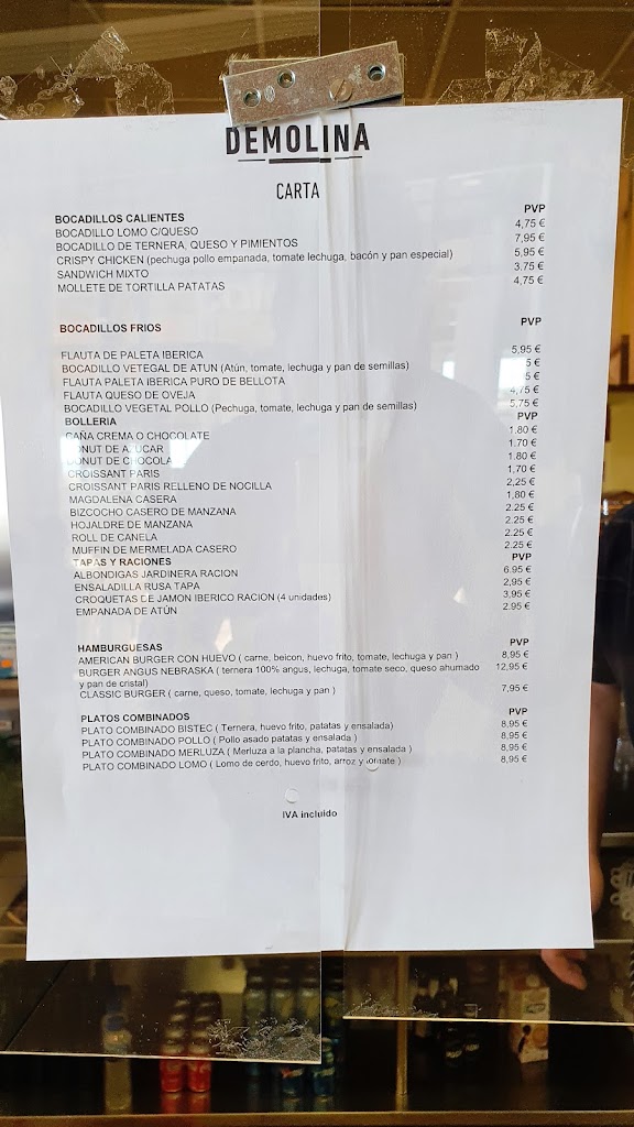 Area de Servicio De Molina — Carta
