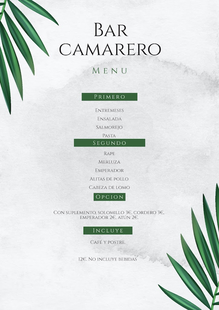 Bar Camarero — Del propietario