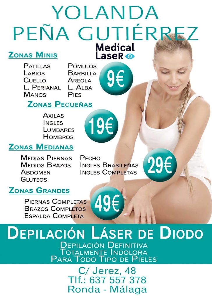 Yolanda Pena Centro De Estetica & Maquillaje — Carta