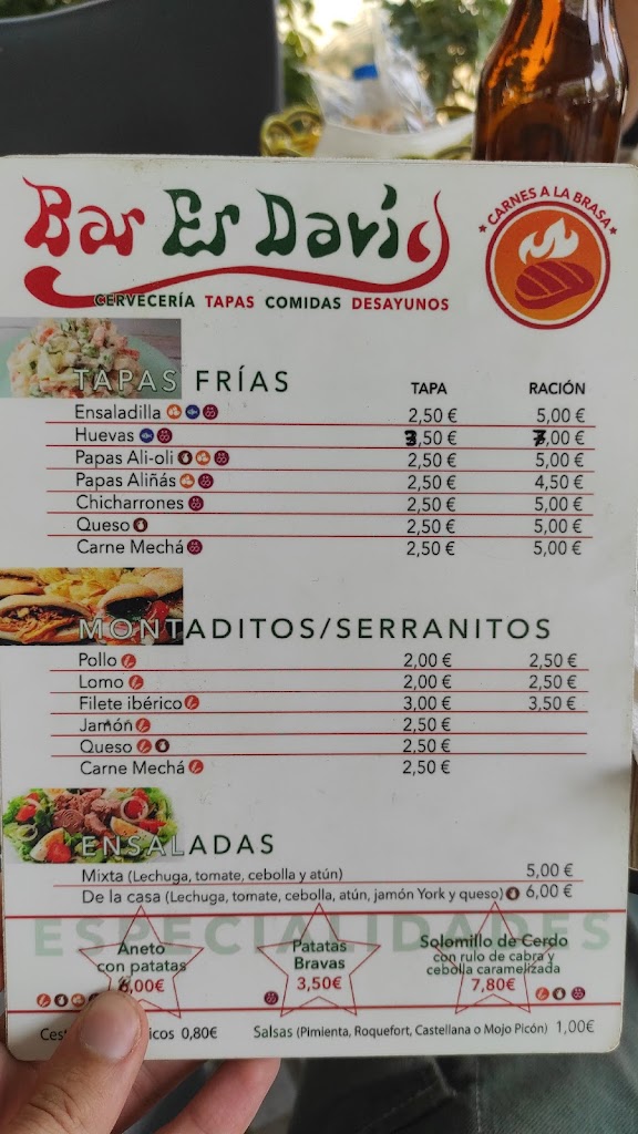 Bar Er David — Carta