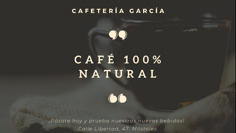 Cafeteria Garcia Mostoles — Del propietario