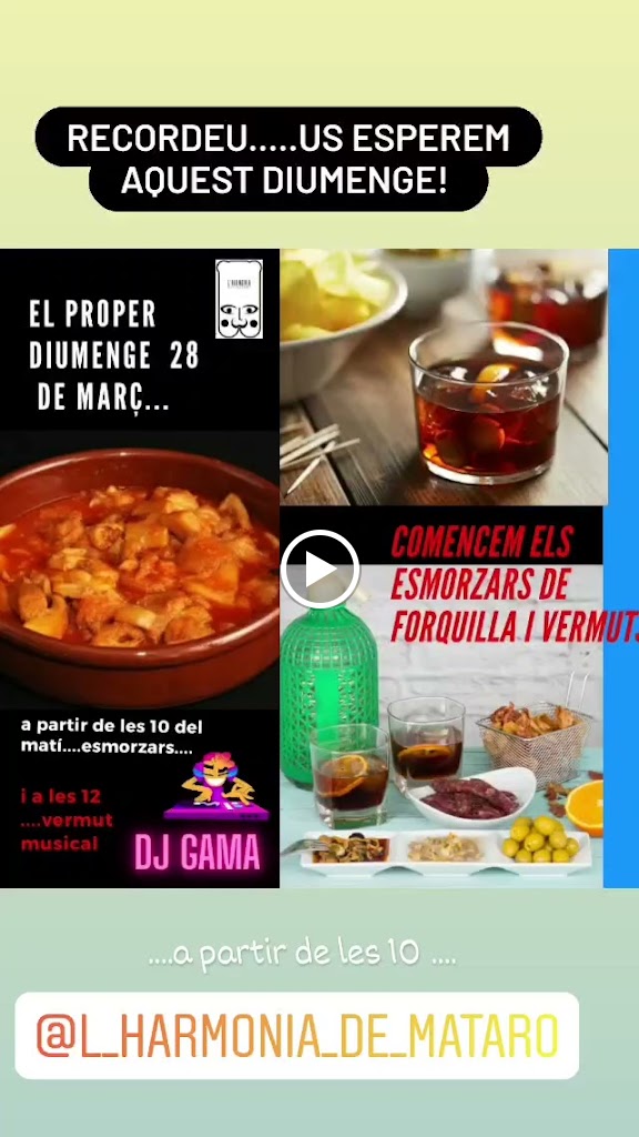 Restaurante L'Harmonia — Videos