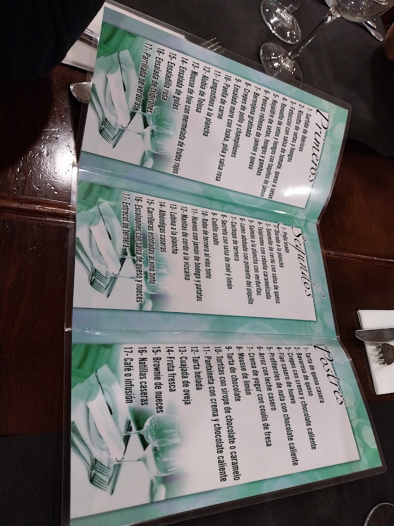 Restaurante retuerto — Carta