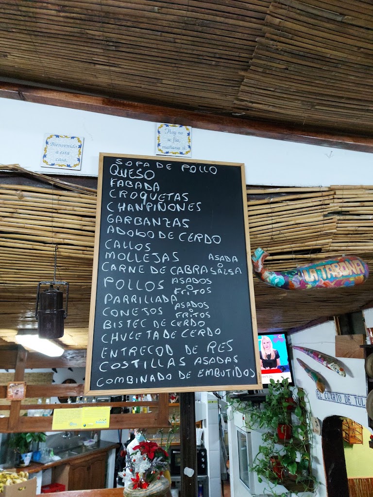 Bodegon La tabona — Carta