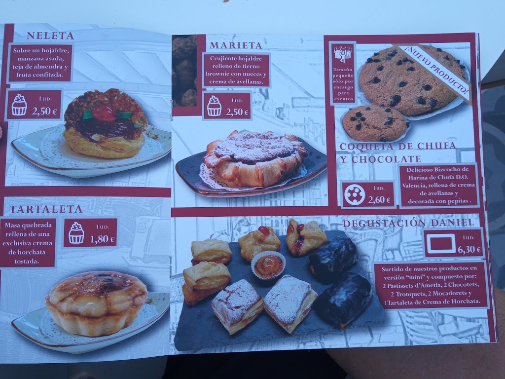 Horchateria Daniel — Carta