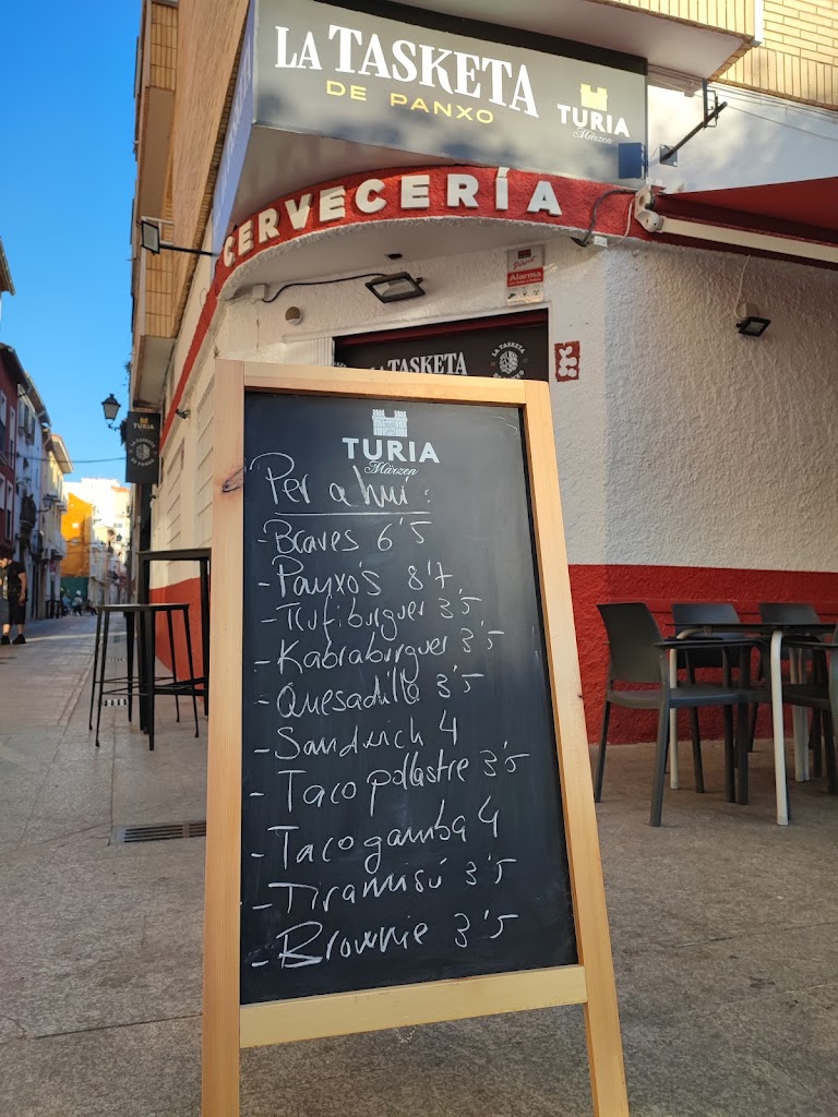 Bar La Tasketa de Panxo — Carta