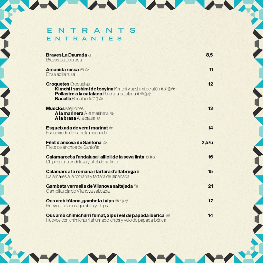 La Daurada — Carta