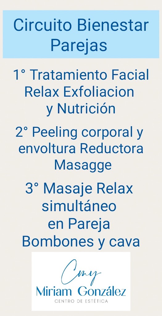 Centro de Nutricion y Belleza Miriam Gonzalez — Carta