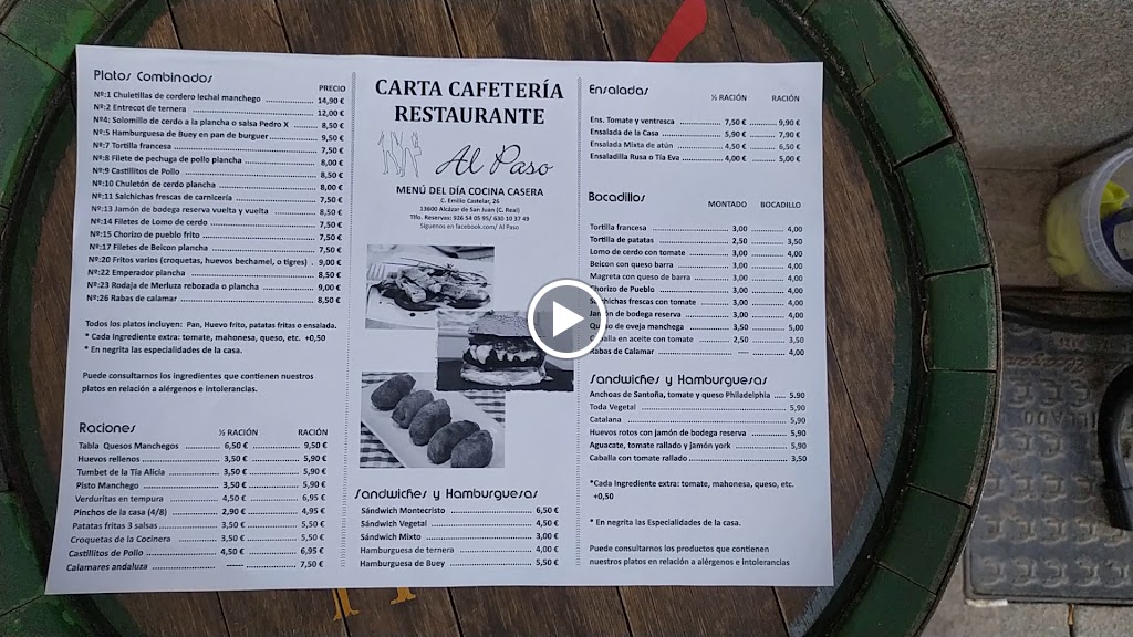 Al Paso Cafeteria — Videos