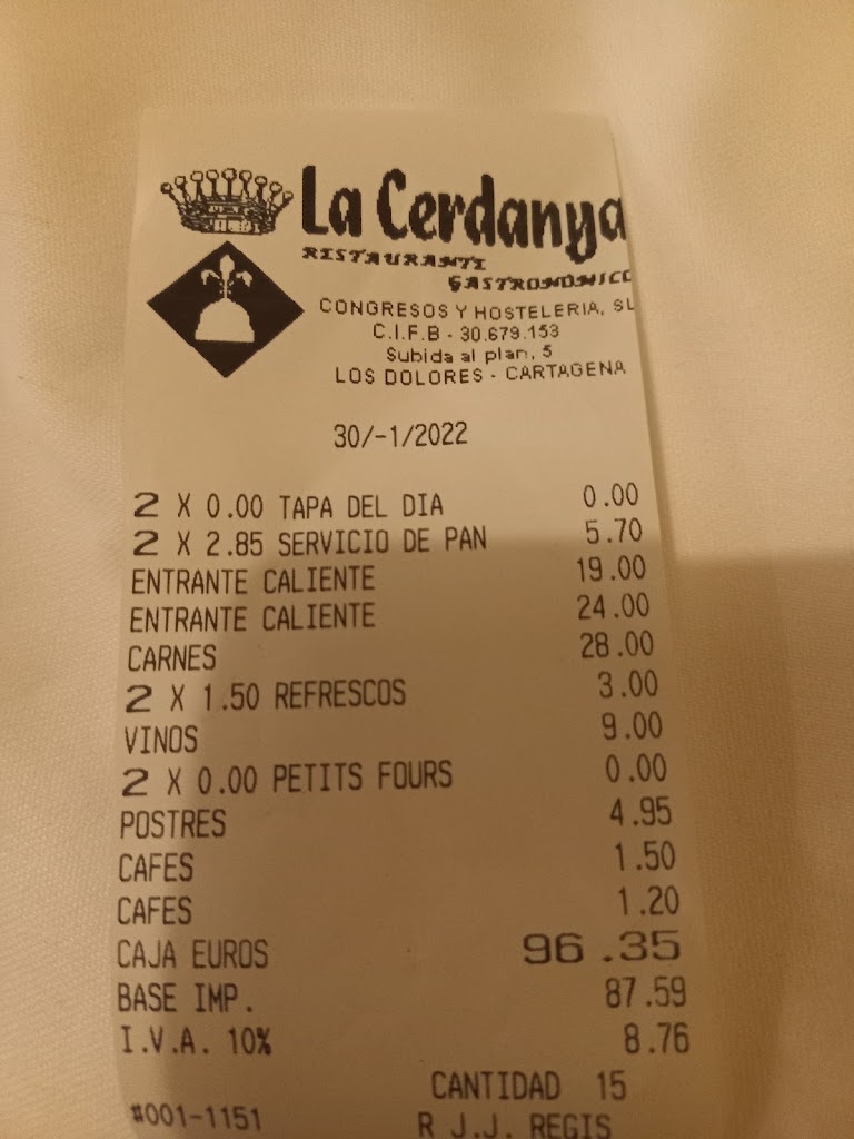 La Cerdanya — Carta