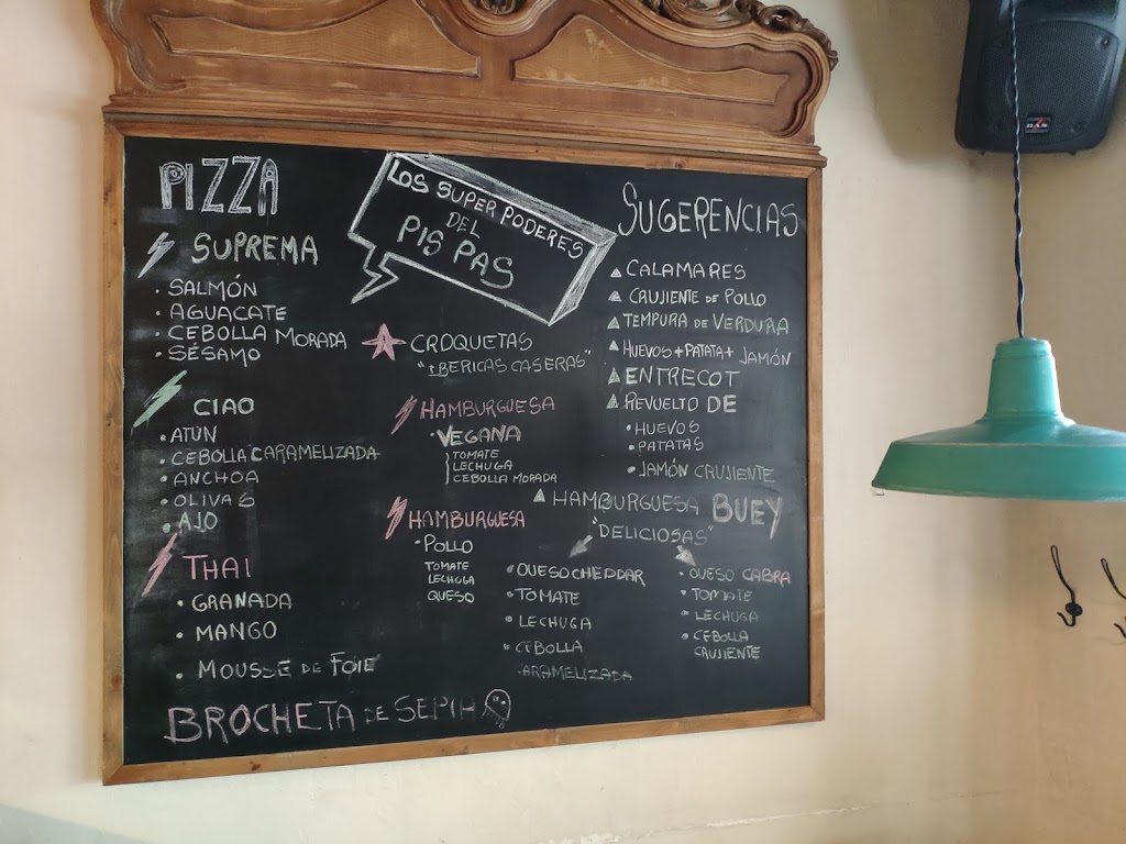 PIS PAS Pizza&bar — Carta