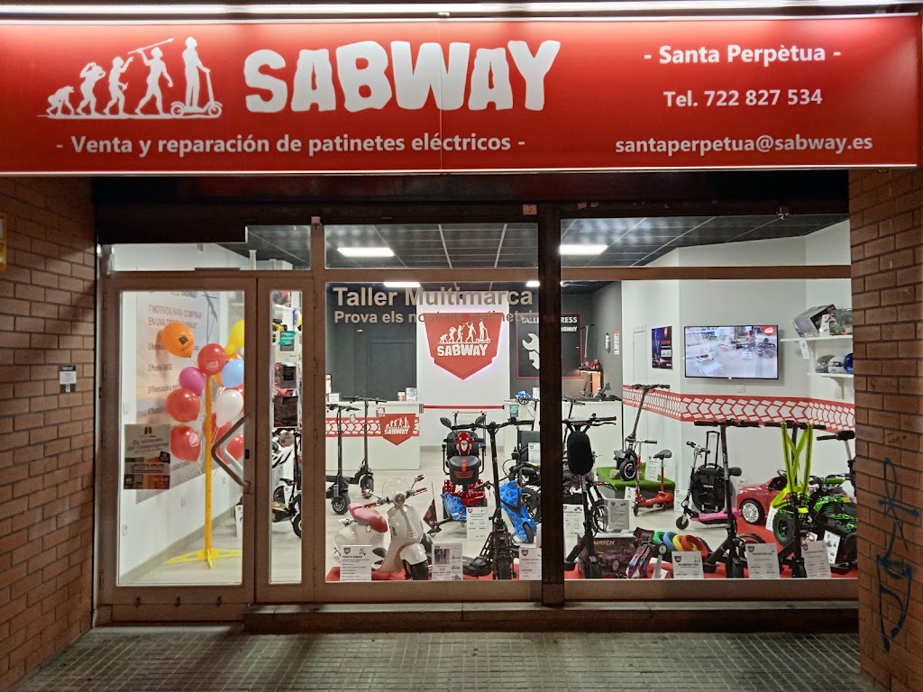 SABWAY Santa Perpetua,Tienda y taller patinetes electricos, scooters y skates. — Exterior
