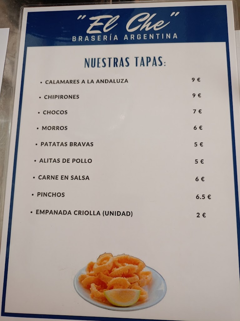 Braseria Argentina "El Che" — Carta