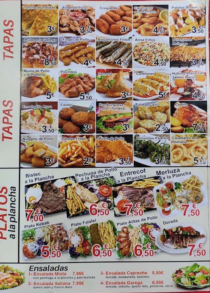 Bar Rostisseria,Sant Joan Despi — Carta