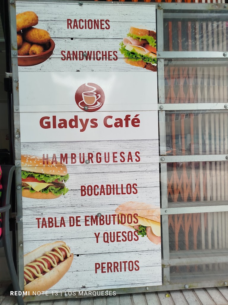 Gladys Cafe — Carta