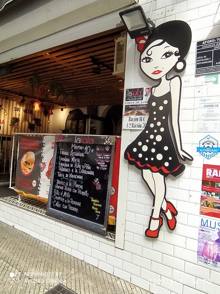 Cafe Bar Lalola — Carta