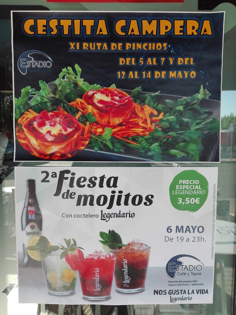 Estadio Cafe y Tapas — Carta