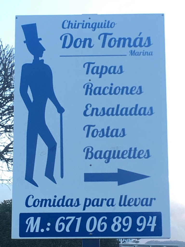 Chiringuito Don Tomas — Carta